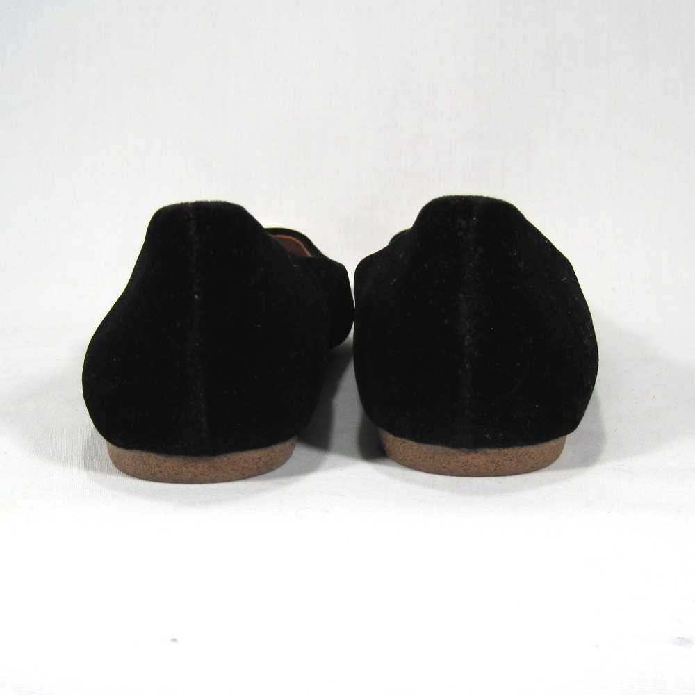 J Crew Black Gold-Dipped Velvet Flats Size: 6M - Picture 4 of 8